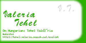 valeria tehel business card